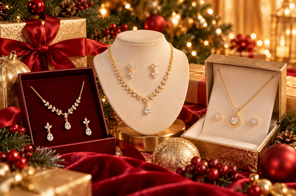 Christmas Gift Guide: Gold Necklace Sets She'll Love