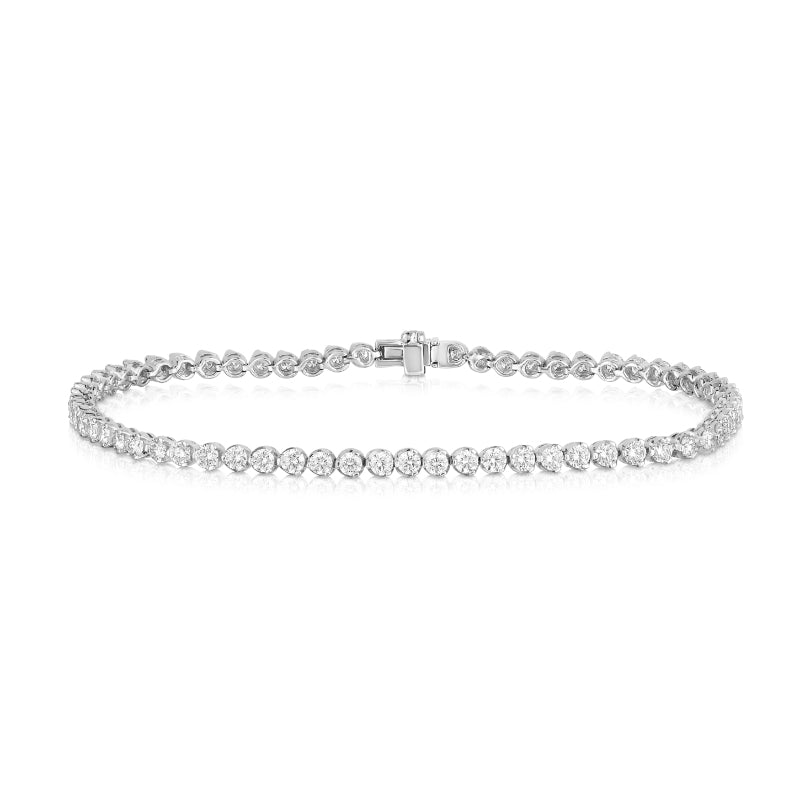 18K WHITE GOLD DIAMOND CLASSIC TENNIS BRACELET