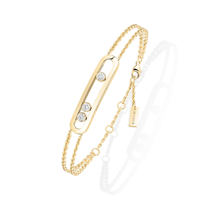 18K Yellow Gold Diamond Move Classique Bracelet