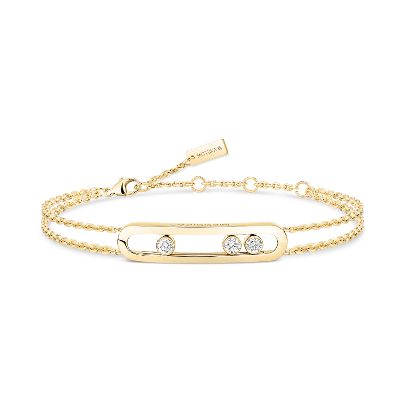 18K Yellow Gold Diamond Move Classique Bracelet