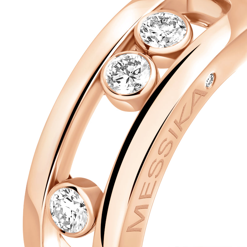 18K Pink Gold Diamond Move Classique Ring