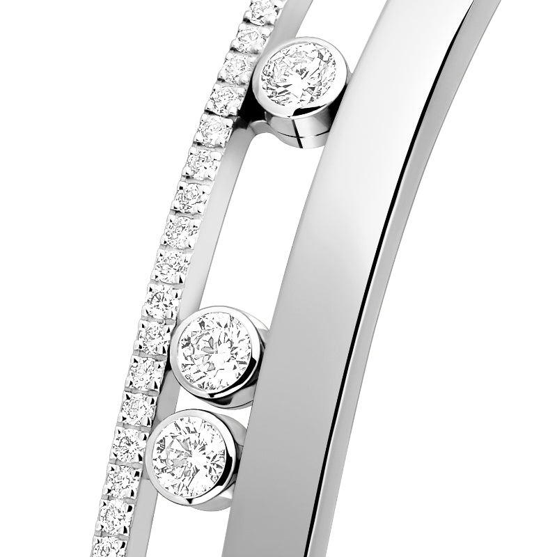 18K White Gold Diamond Move Romane Bracelet