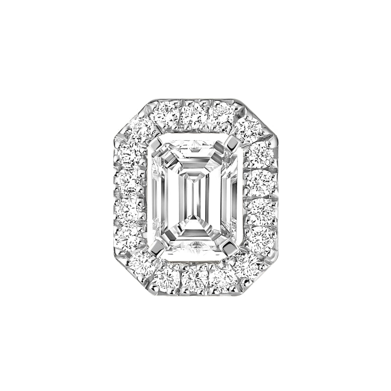 18K White Gold Diamond My Twin Earrings