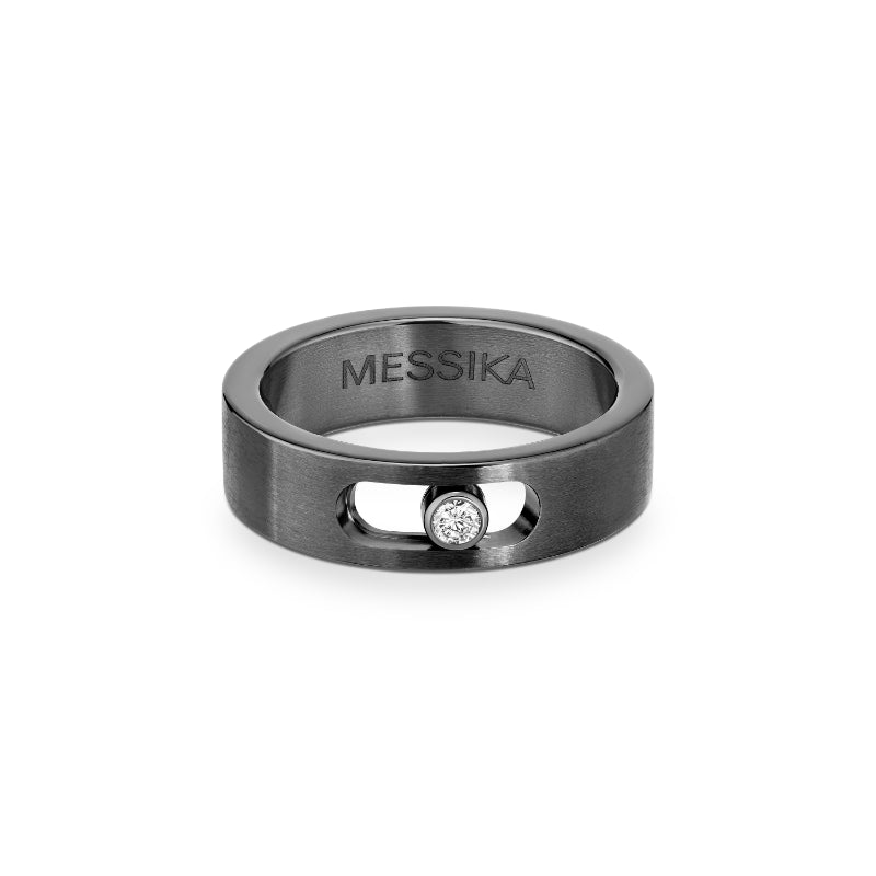 Graphite Titanium Diamond Move Titanium Ring