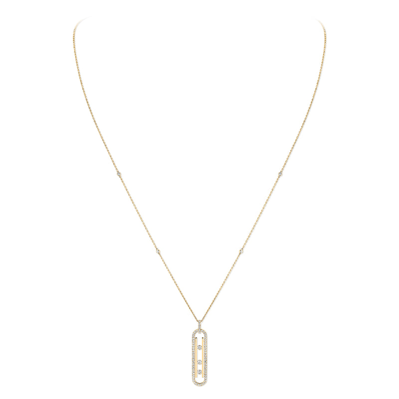 18K Yellow Gold Diamond Move 10th Necklace