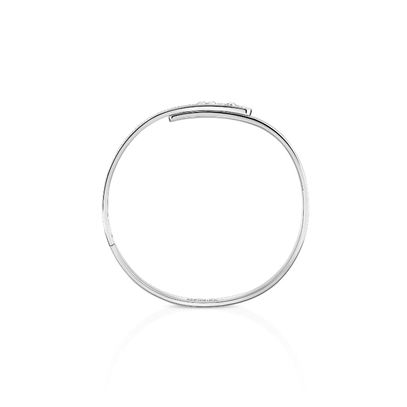 18K White Gold Diamond Move Noa Half Pavé Bracelet