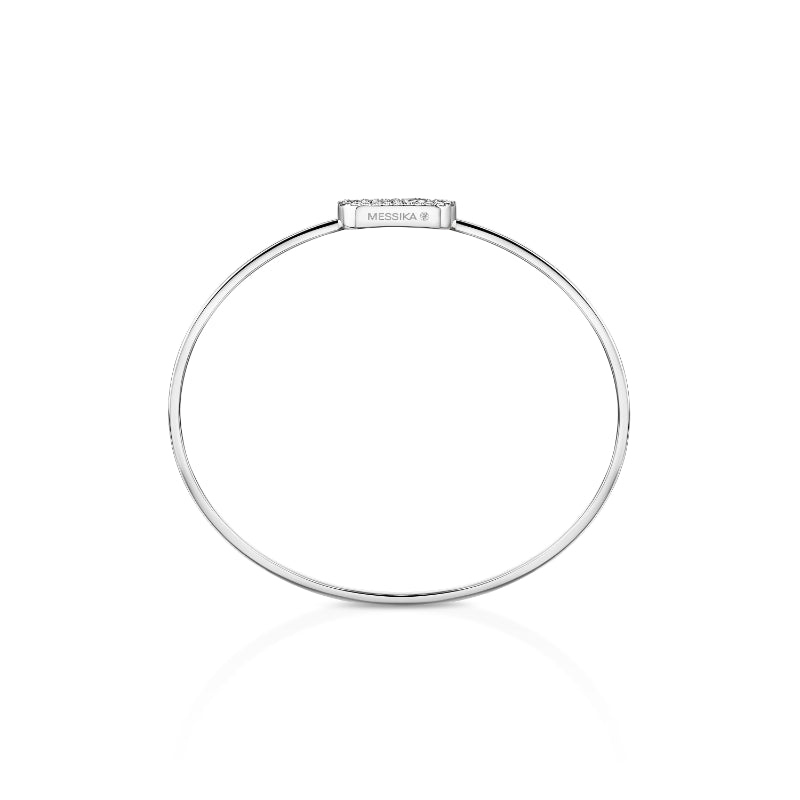 18K White Gold Diamond Move Uno Pavé Flex Bracelet