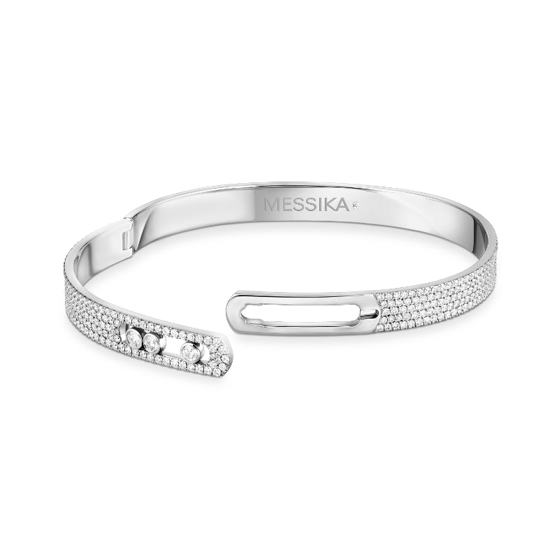 18K White Gold Diamond Move Noa Pavé Bracelet