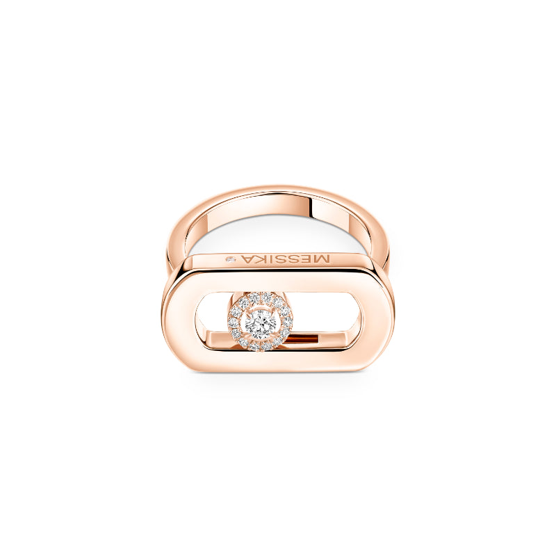 18K Pink Gold Diamond So Move Ring