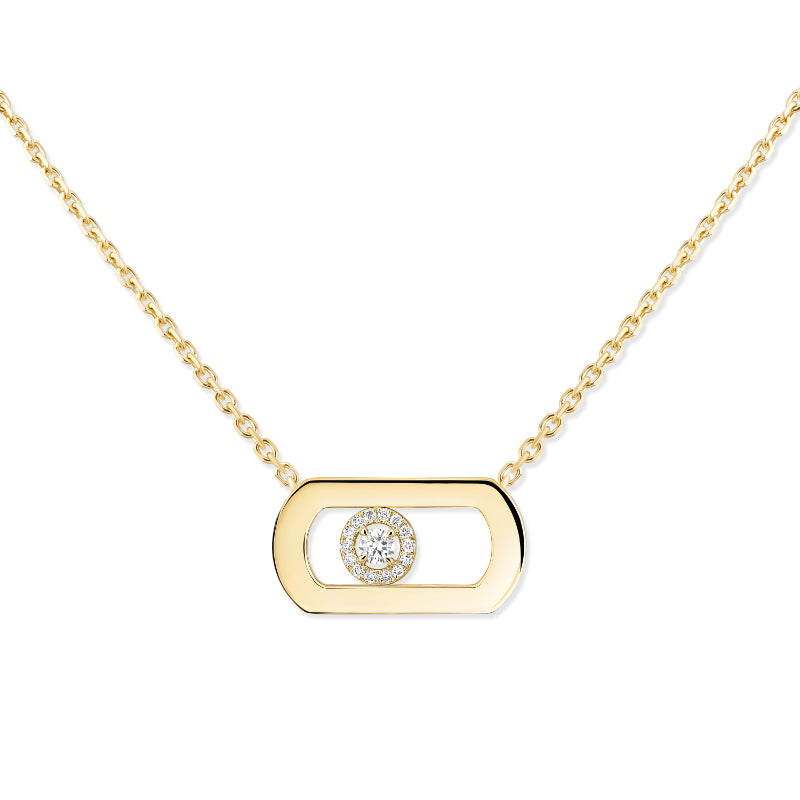 18K Yellow Gold Diamond So Move Necklace