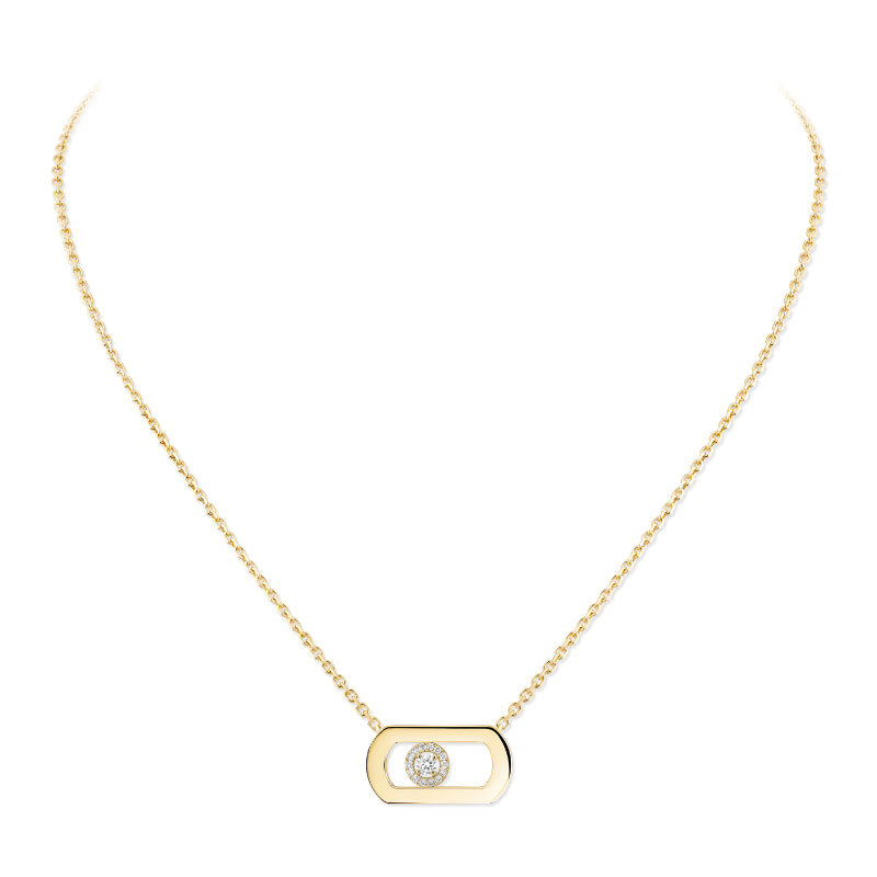 18K Yellow Gold Diamond So Move Necklace