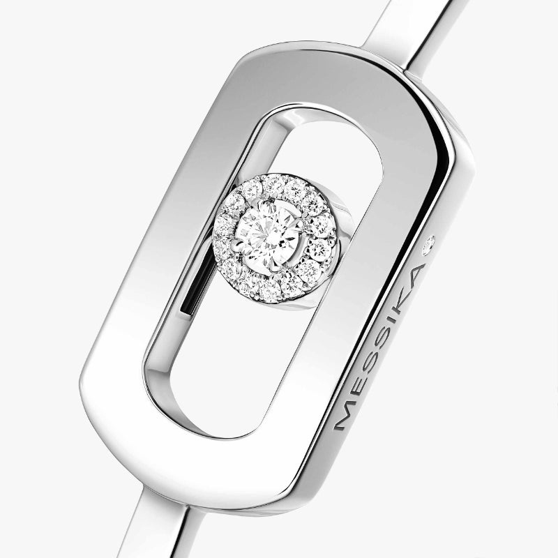 18K White Gold Diamond So Move Bracelet