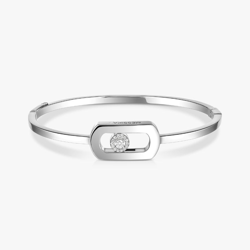 18K White Gold Diamond So Move Bracelet
