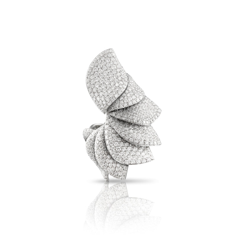 Aleluiá Ring in 18K White Gold with White Diamonds.