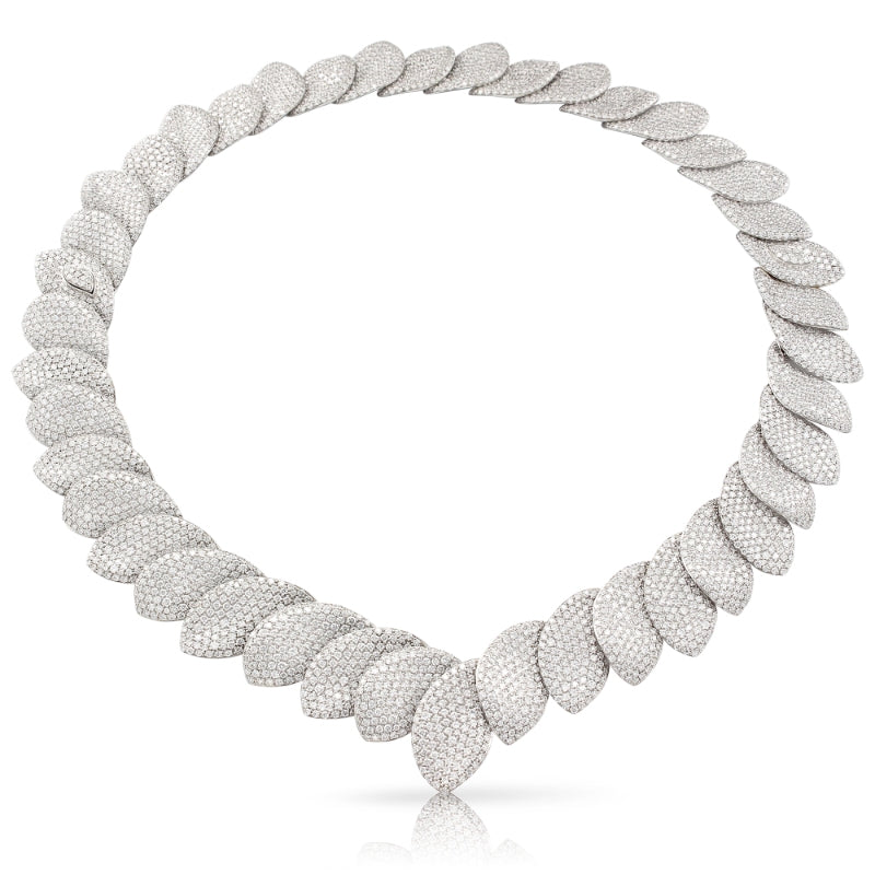 Aleluiá Collier Combination in 18K White Gold with White Diamonds.