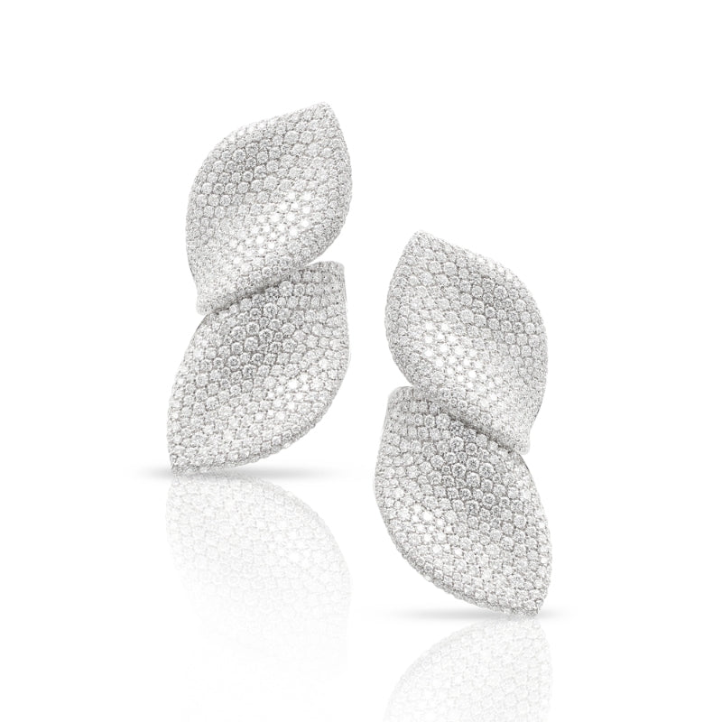Aleluiá Earrings in 18K White Gold with White Diamonds.