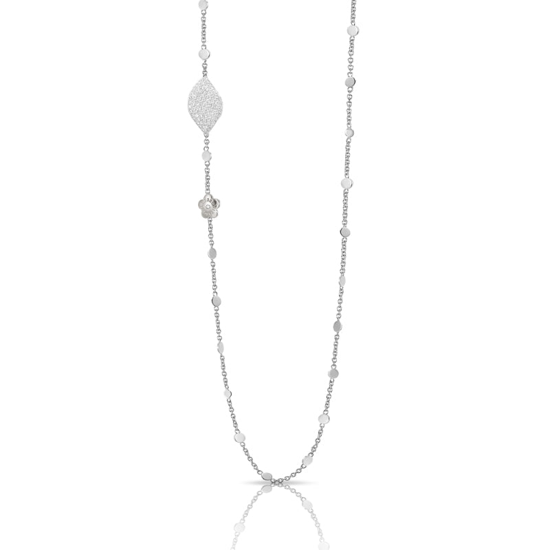 Aleluiá Sautoir in 18K White Gold with White Diamonds.