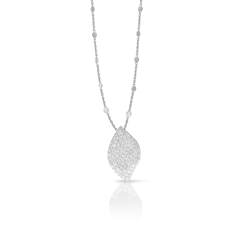 Aleluiá Necklace in 18K White Gold with White Diamonds.