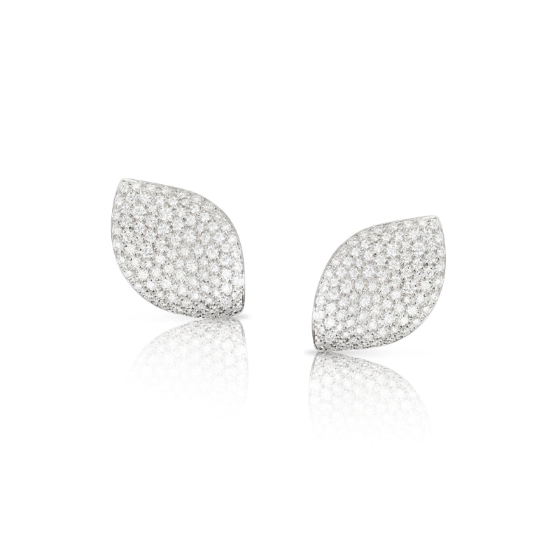 Aleluiá Earrings in 18K White Gold with White Diamonds.