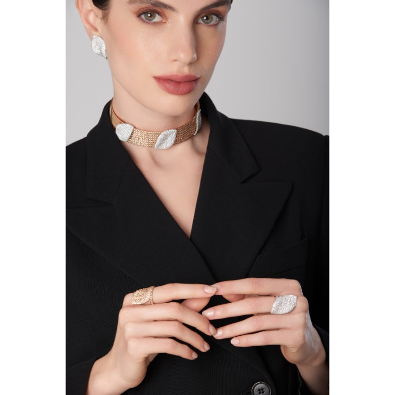 Aleluiá Ring in 18K White Gold and White Diamonds.