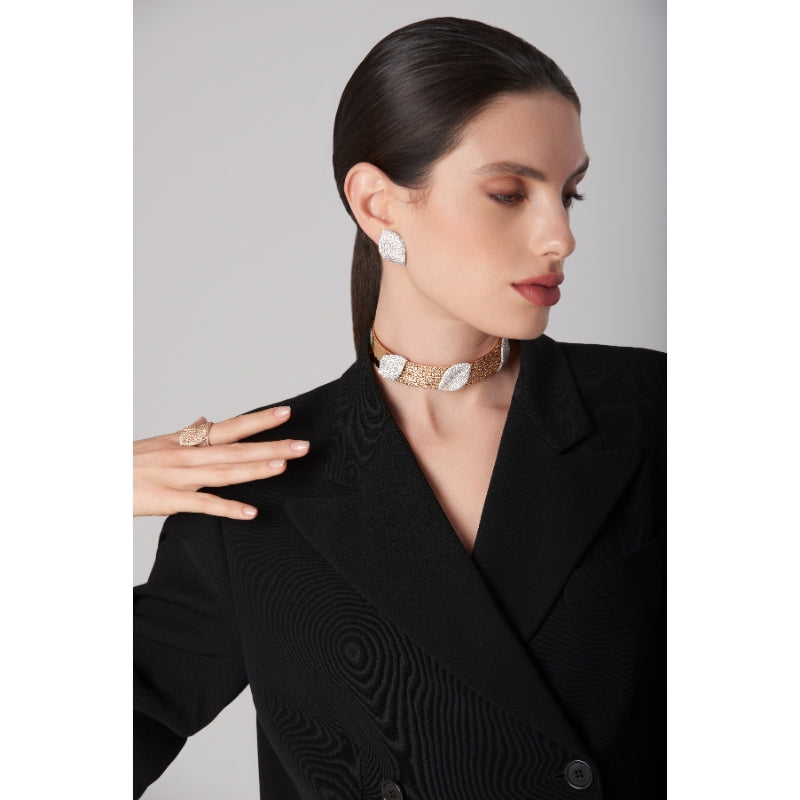Aleluiá XL Earrings in 18K White Gold and White Diamonds.