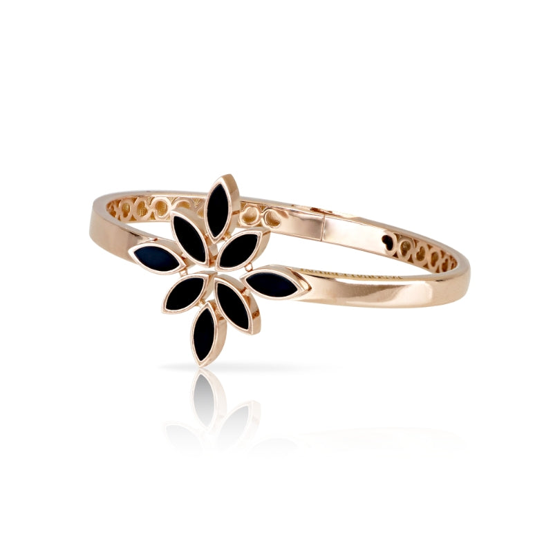 Ghirlanda Bracelet in 18K Rose Gold with Onyx.