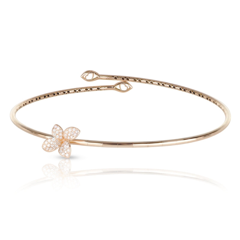 Petit Garden Choker in 18K Rose Gold with Diamonds.
