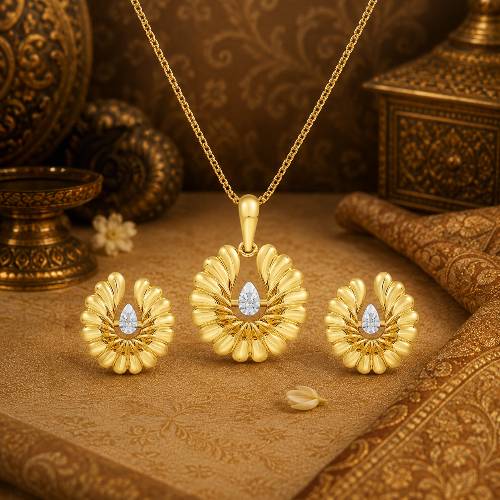 Gold Pendant Sets