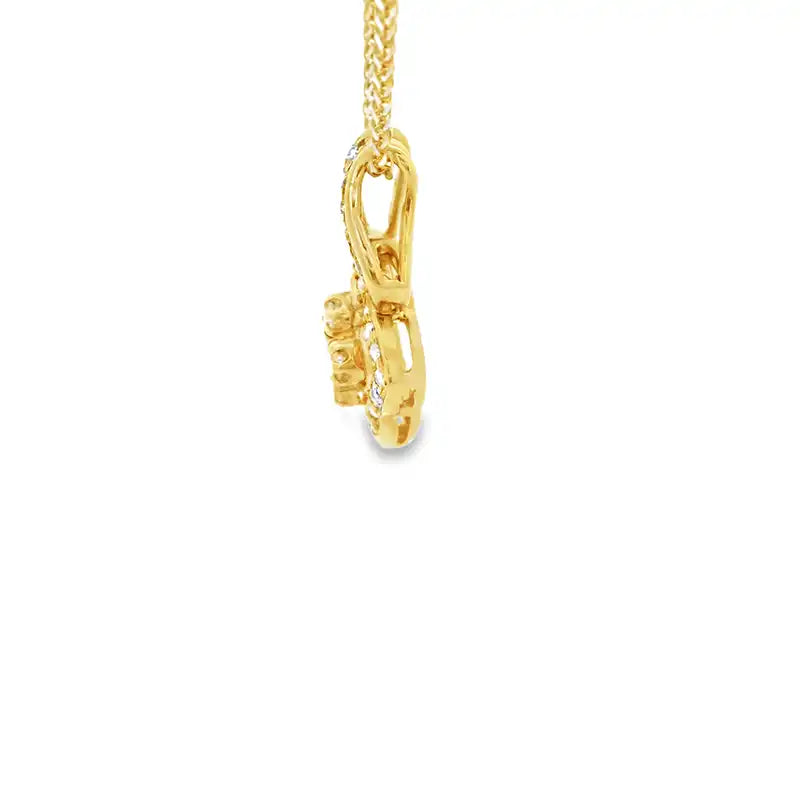 Elegant 18K Gold Diamond Pendant