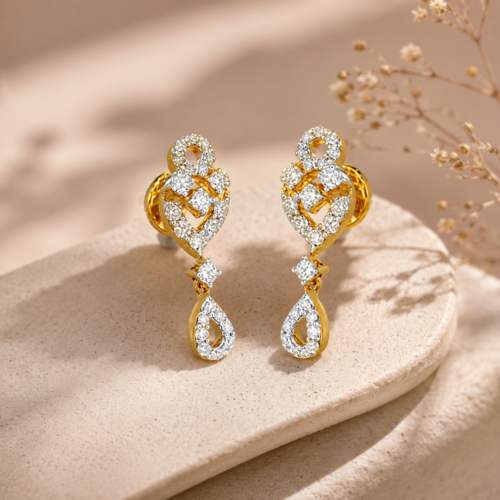 Diamond Drop Earrings