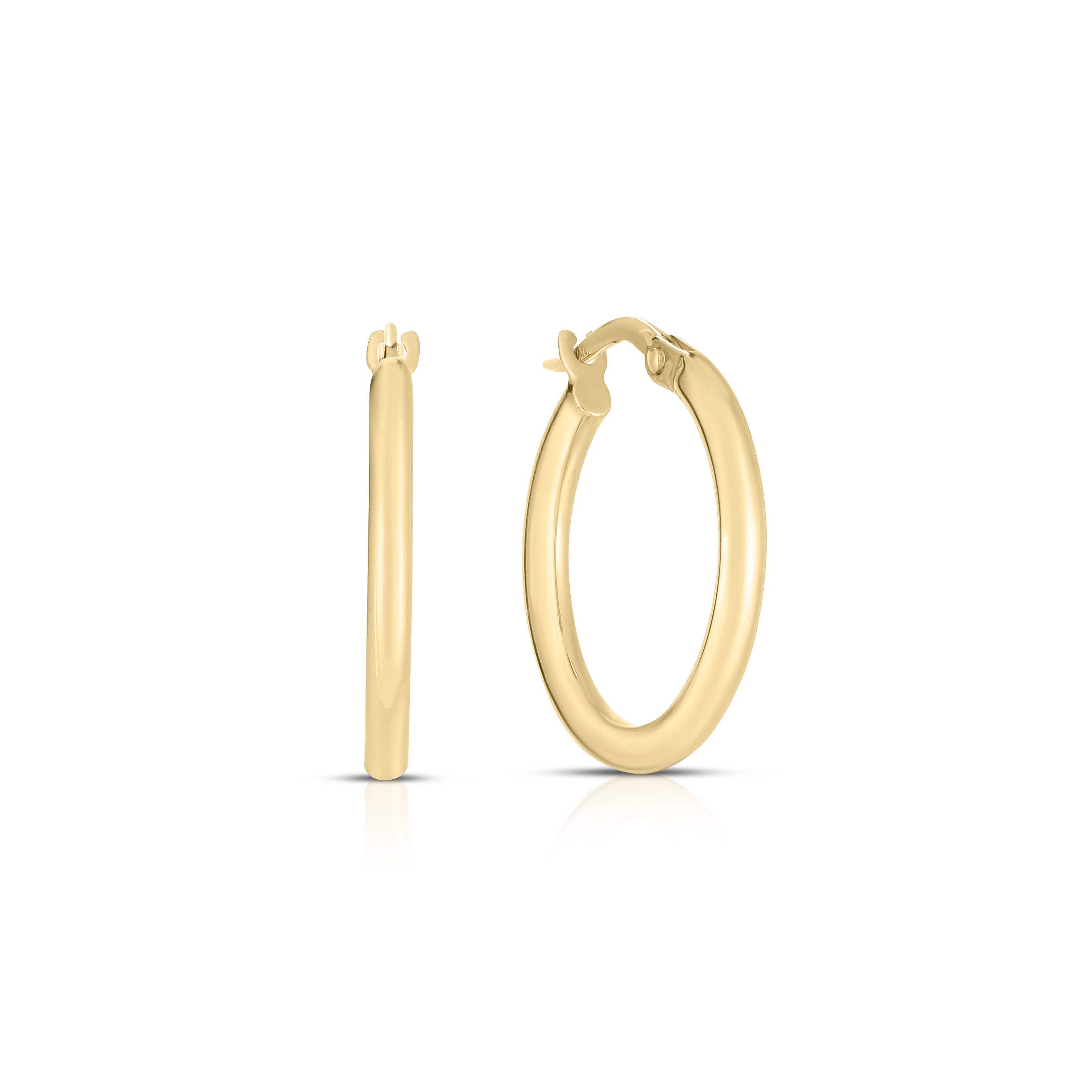 18K YELLOW GOLD THE PERFECT HOOP® CLASSIC THIN HOOP EARRINGS