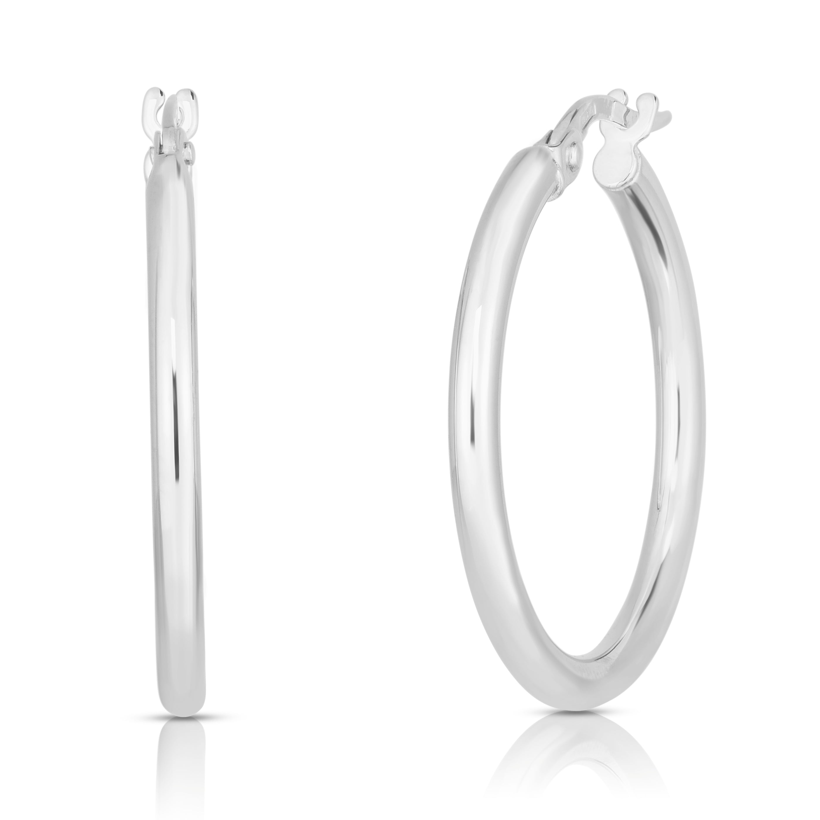 18K WHITE GOLD THE PERFECT HOOP® SMALL EARRINGS