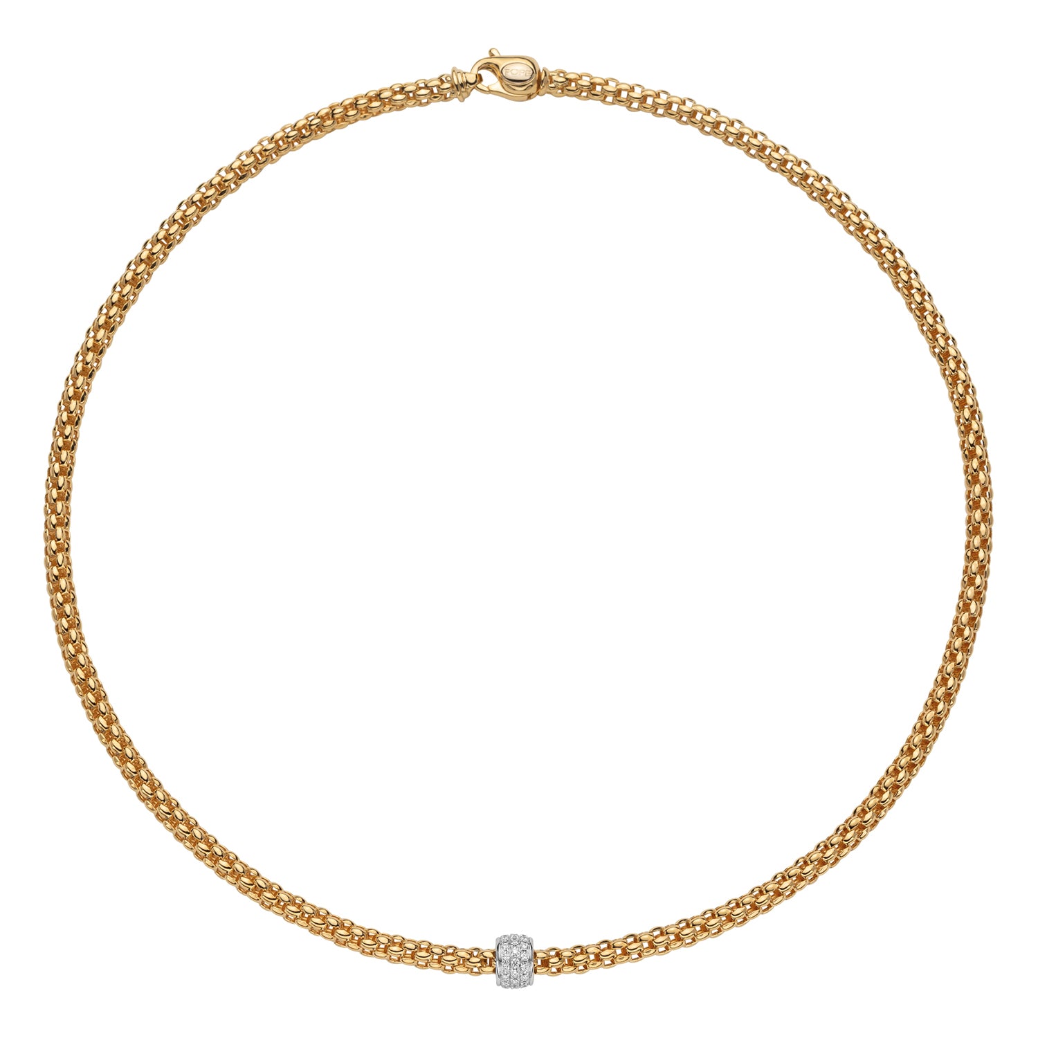 Necklace with Diamonds - Rope