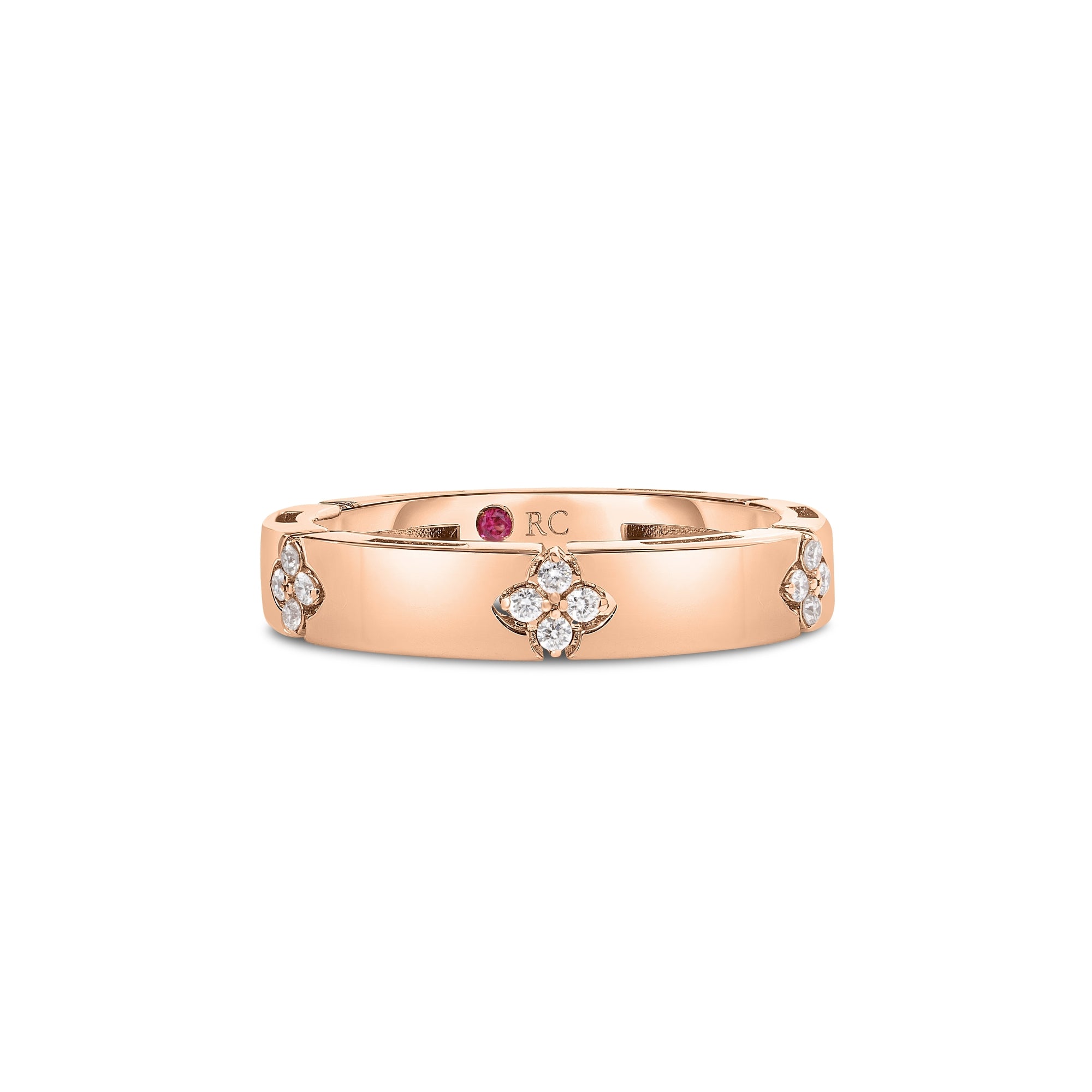 18K ROSE GOLD LOVE IN VERONA NARROW DIAMOND RING
