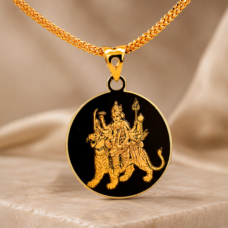 Devi Maa Pendant in 22K Gold