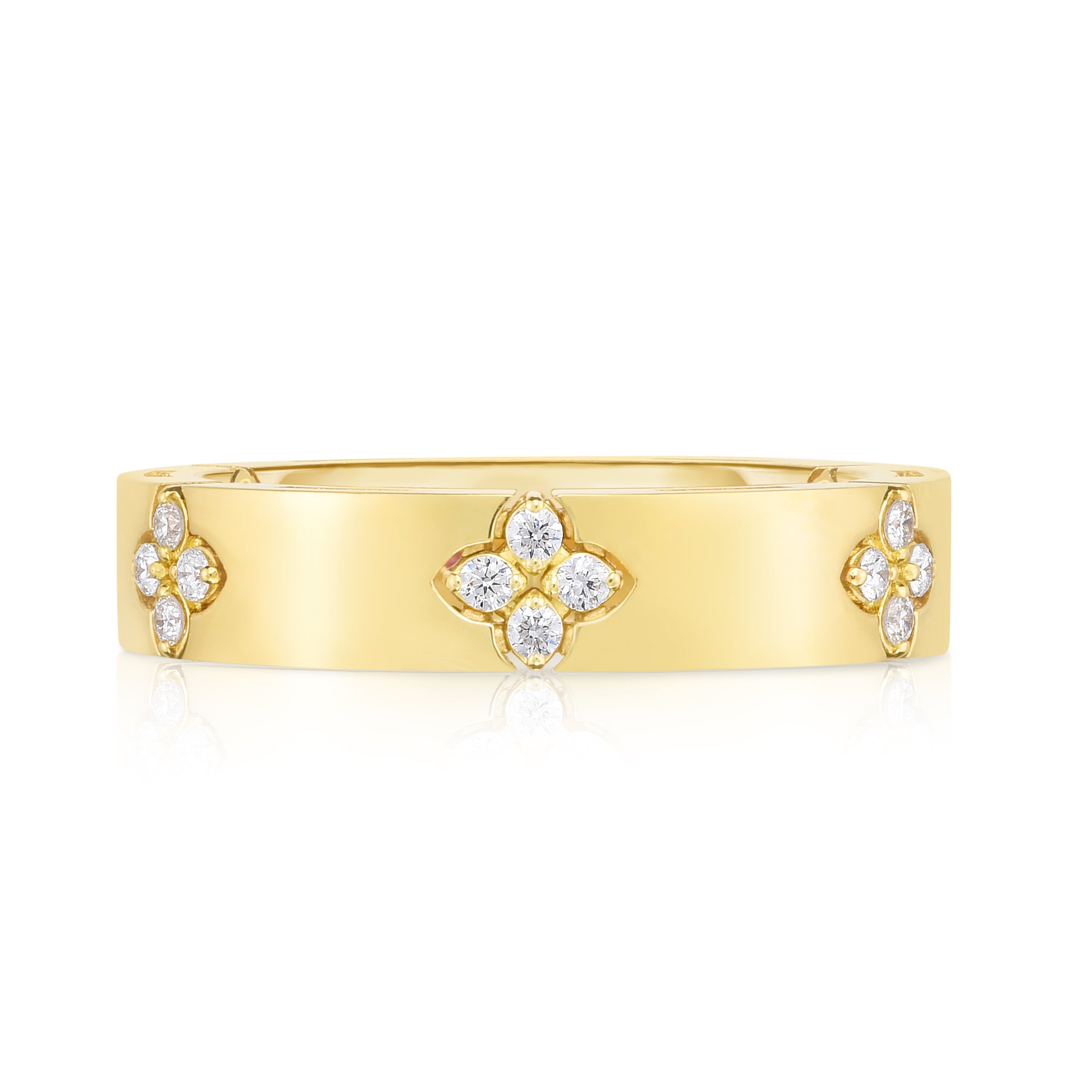 18K YELLOW GOLD LOVE IN VERONA DIAMOND RING