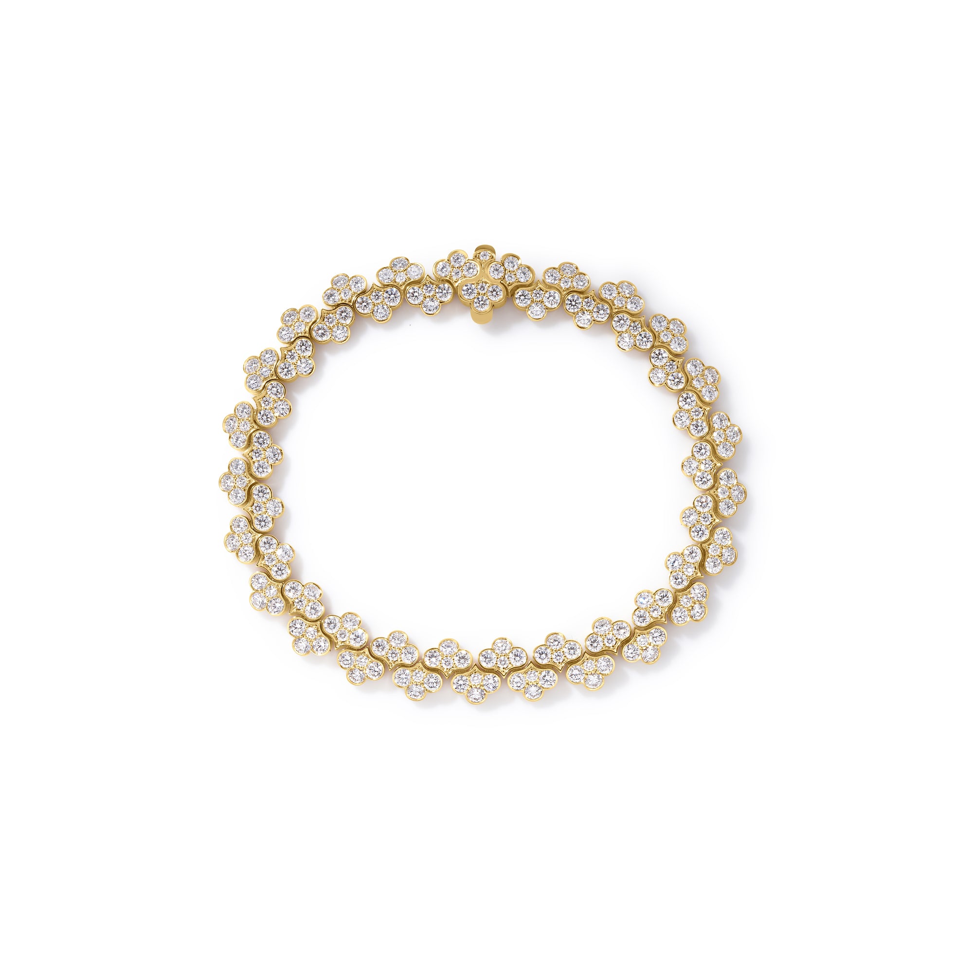 18K YELLOW GOLD CHIARA PAVE DIAMOND CHAIN BRACELET