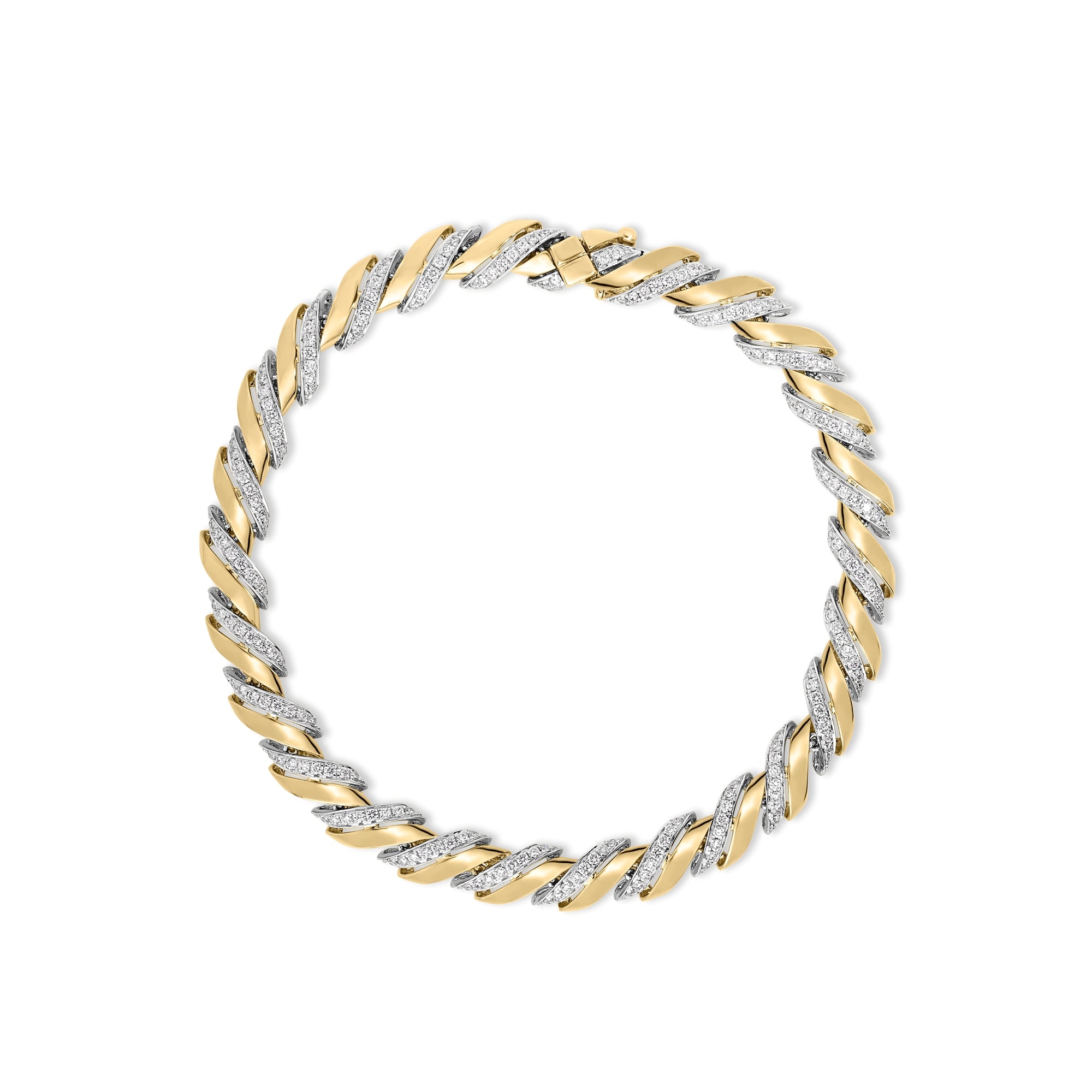 18K YELLOW/WHITE GOLD SAN MARCO BRACELET