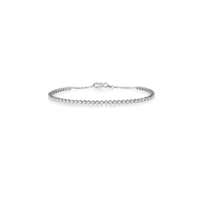 18K WHITE GOLD DIAMOND CLASSIC TENNIS BRACELET