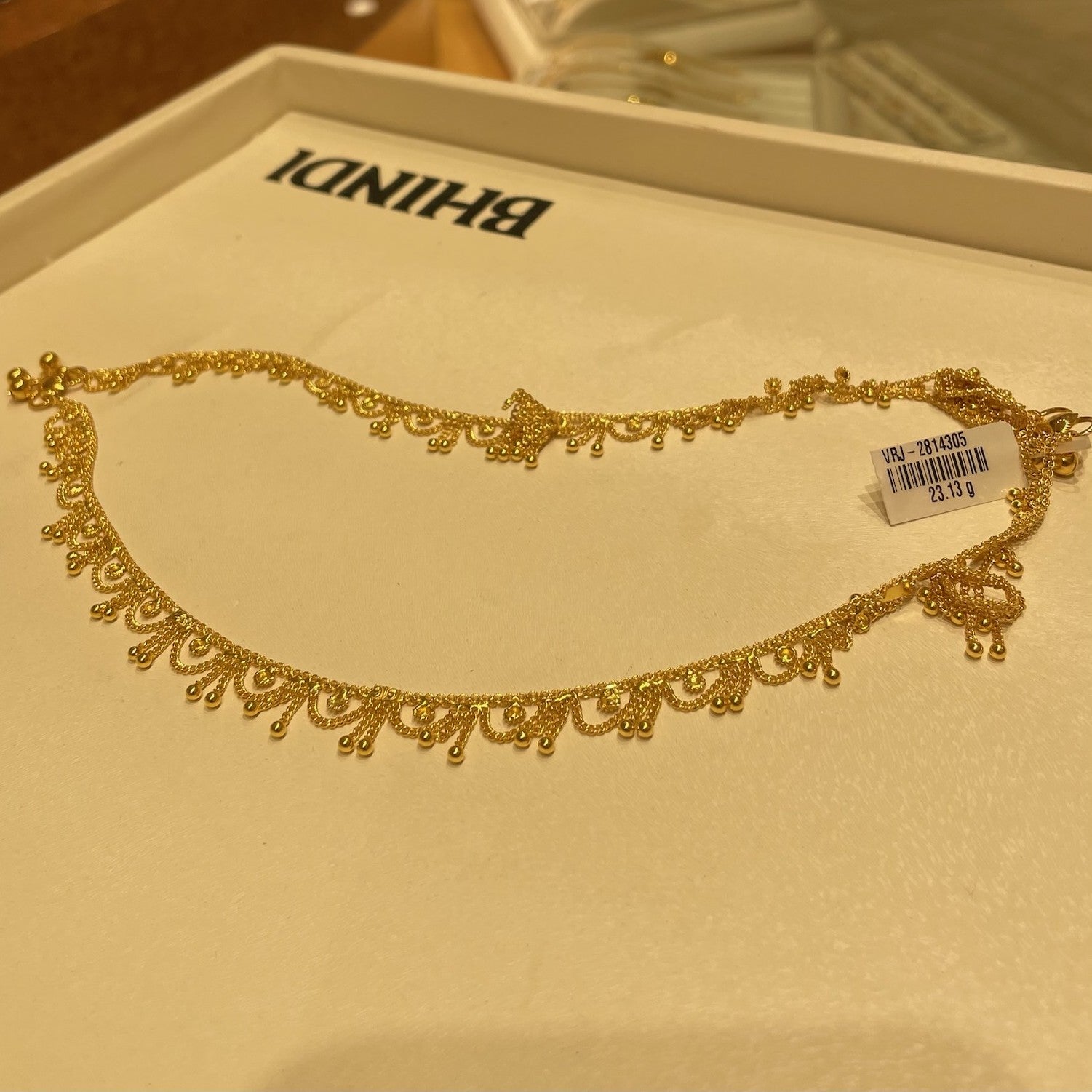 Contemporary Yellow Gold Anklets