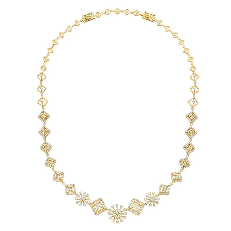 Timeless artistry meets Modern Charm - Diamond Necklace Set