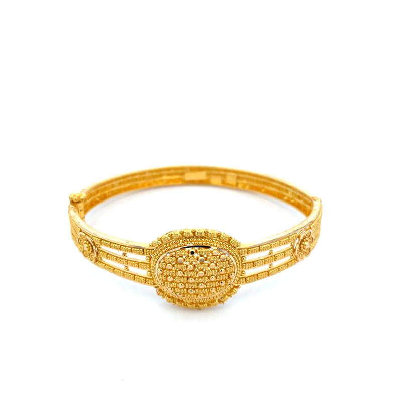 Beautiful 22K Yellow Gold Kada Bangle for Women Classic Design Everyday Wear