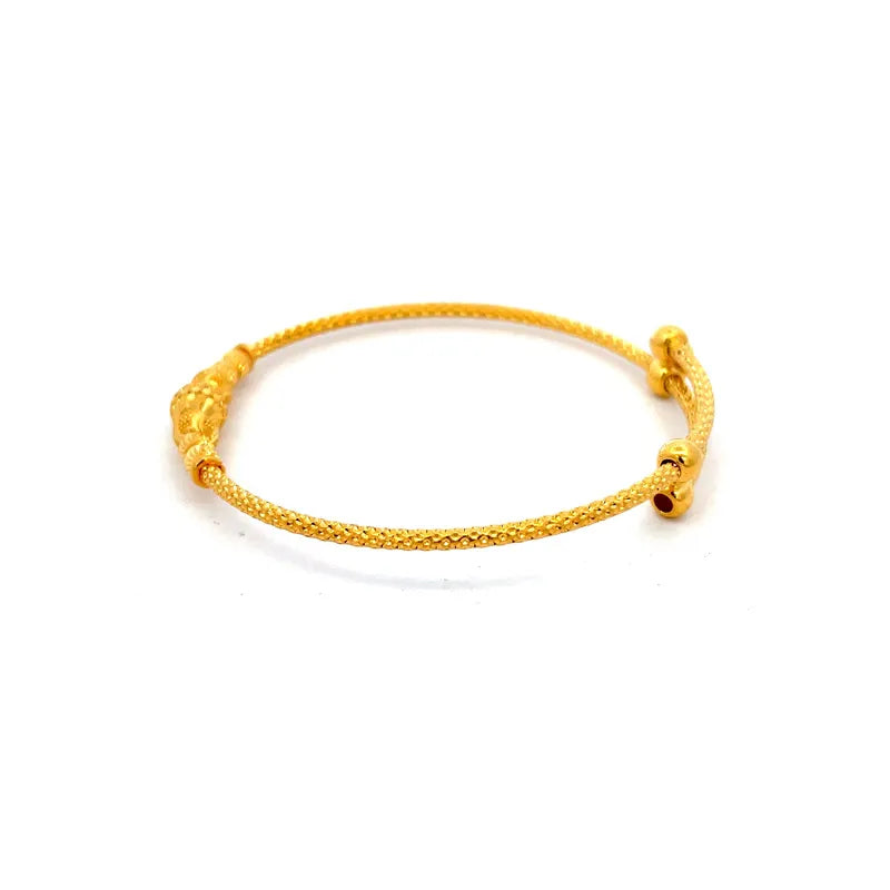 Beautiful 22K Yellow Gold Baby Bangle Set for Little Wrists and Cherished Memories