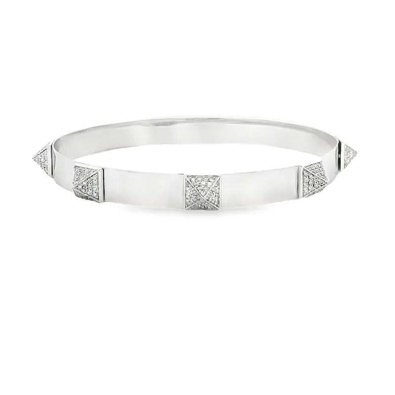 Gold Diamond Bangle Bracelet