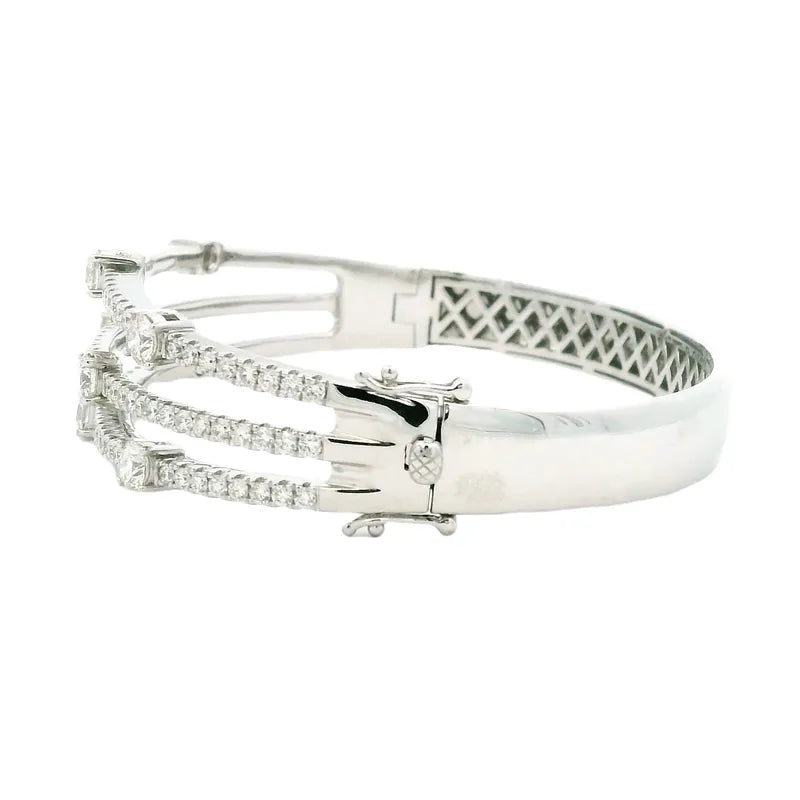 Gold Diamond Bangle Bracelet