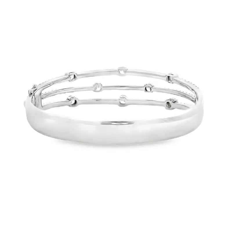 Gold Diamond Bangle Bracelet