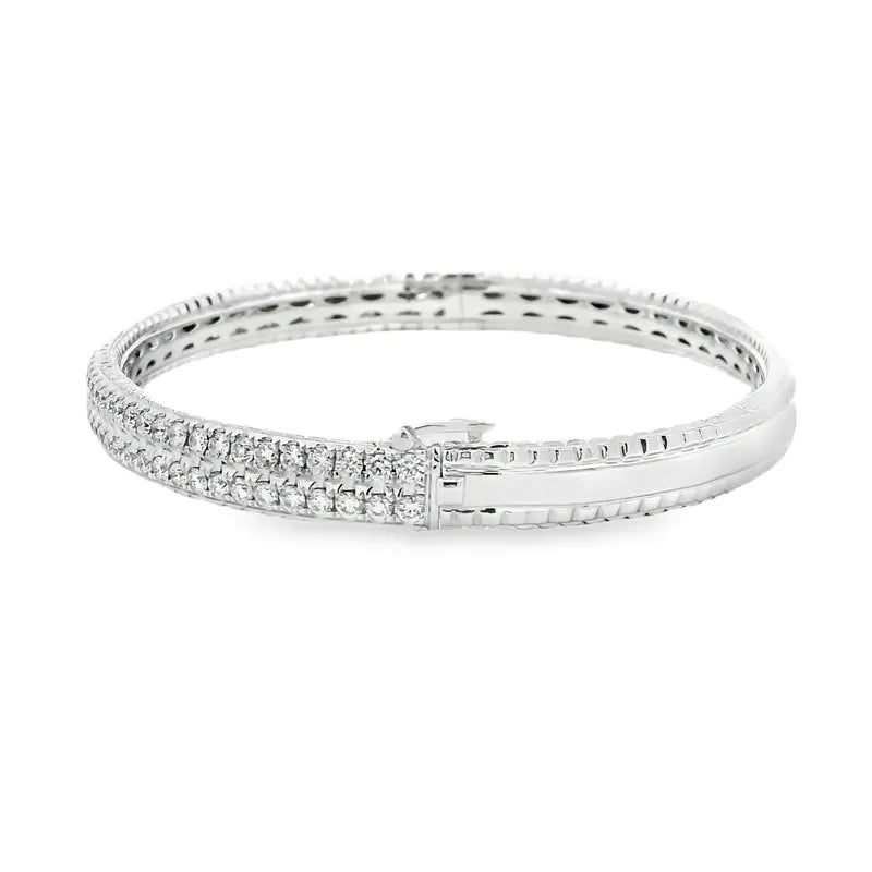 Gold Diamond Bangle Bracelet
