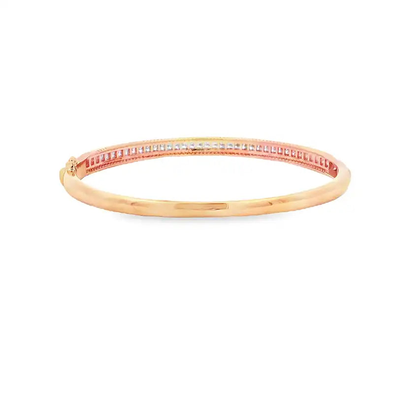 Gold Diamond Bangle Bracelet