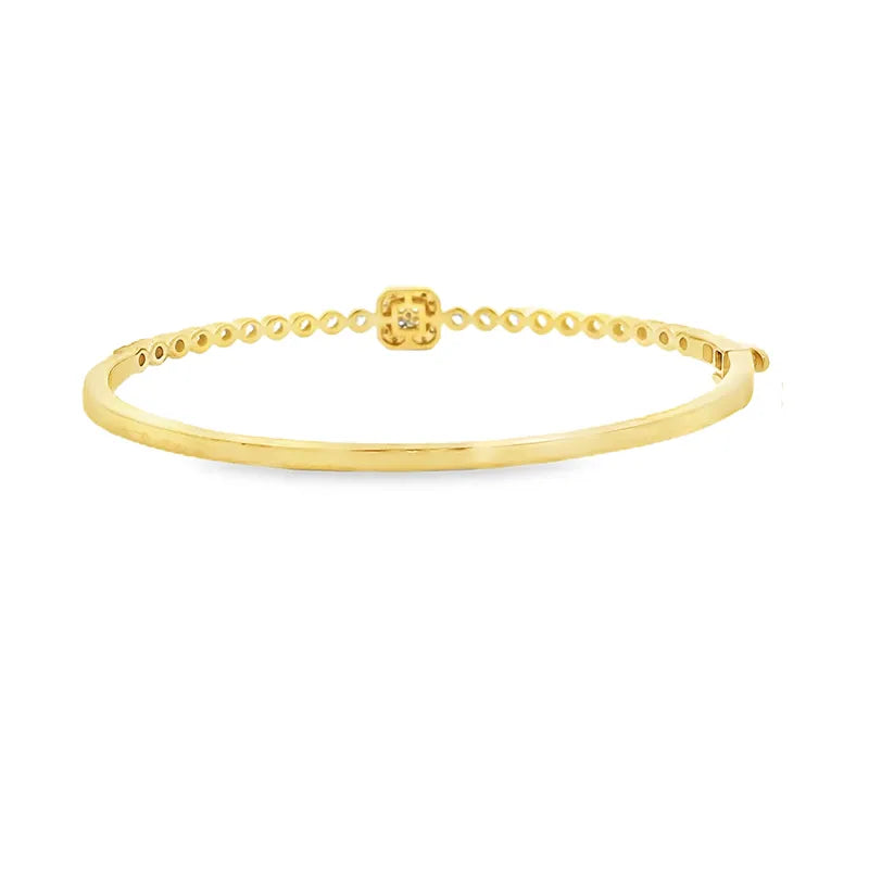 Delicate Gold Diamond Bangle Bracelet