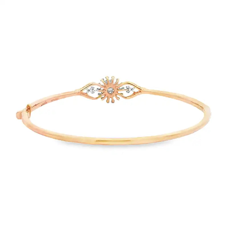 Gold Diamond Bangle Bracelet